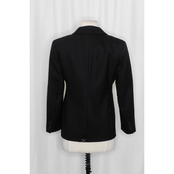 NWT!! J. CREW Helena Blazer Wool Blend Flannel Solid Black Size 2P 2 Petite - Picture 8 of 16